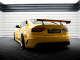Carbon Spoiler With Upper Swan Mounting + LED compatible with Audi A5 Coupe 8T