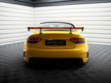 Carbon Spoiler With Upper Swan Mounting + LED compatible with Audi A5 Coupe 8T