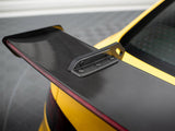Carbon Spoiler With Upper Swan Mounting + LED compatible with Audi A5 Coupe 8T