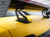 Carbon Spoiler With Upper Swan Mounting + LED compatible with Audi A5 Coupe 8T
