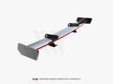 Carbon Spoiler With Upper Swan Mounting + LED compatible with Audi A5 Coupe 8T