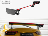 Carbon Spoiler With External Brackets Uprights + LED compatible with Audi A5 Coupe 8T