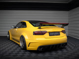 Carbon Spoiler With External Brackets Uprights + LED compatible with Audi A5 Coupe 8T