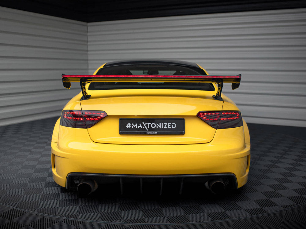 Carbon Spoiler With External Brackets Uprights + LED compatible with Audi A5 Coupe 8T