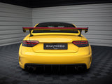 Carbon Spoiler With External Brackets Uprights + LED compatible with Audi A5 Coupe 8T