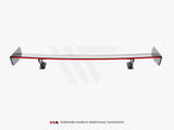 Carbon Spoiler With External Brackets Uprights + LED compatible with Audi A5 Coupe 8T