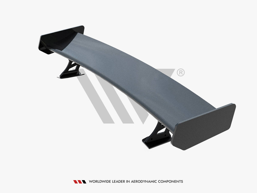Carbon Spoiler With External Brackets Uprights + LED compatible with Audi A5 Coupe 8T