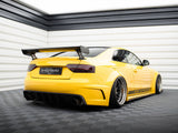 Carbon Spoiler With External Brackets Uprights compatible with Audi A5 Coupe 8T