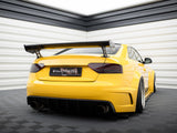 Carbon Spoiler With External Brackets Uprights compatible with Audi A5 Coupe 8T