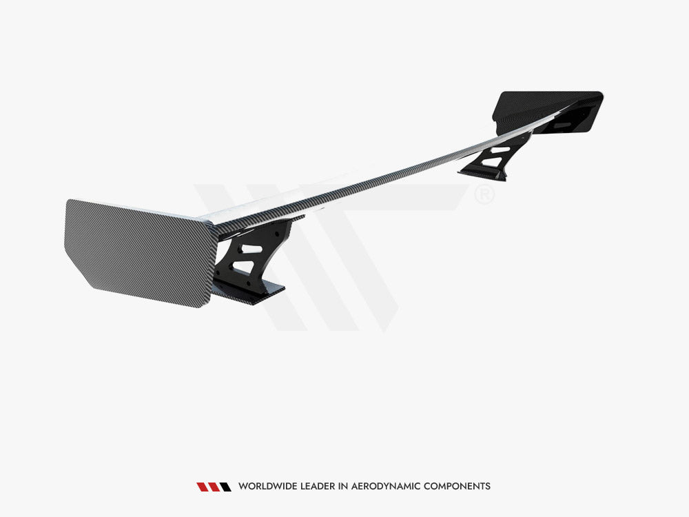Carbon Spoiler With External Brackets Uprights compatible with Audi A5 Coupe 8T