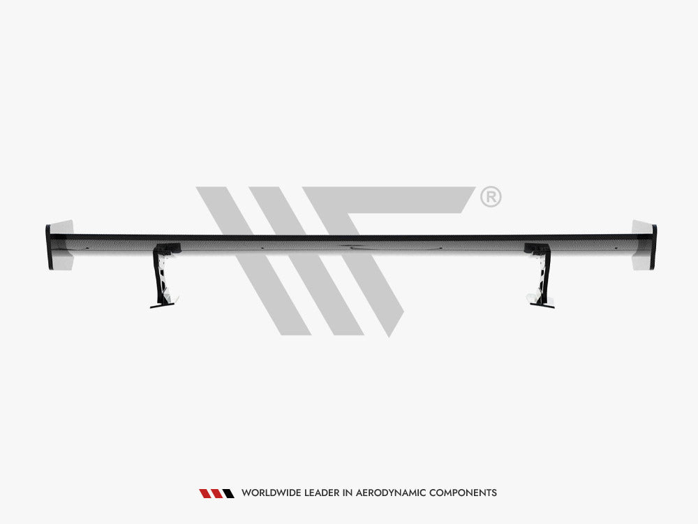 Carbon Spoiler With External Brackets Uprights compatible with Audi A5 Coupe 8T