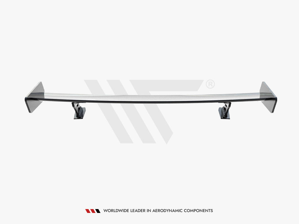 Carbon Spoiler With External Brackets Uprights compatible with Audi A5 Coupe 8T