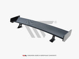 Carbon Spoiler With External Brackets Uprights compatible with Audi A5 Coupe 8T