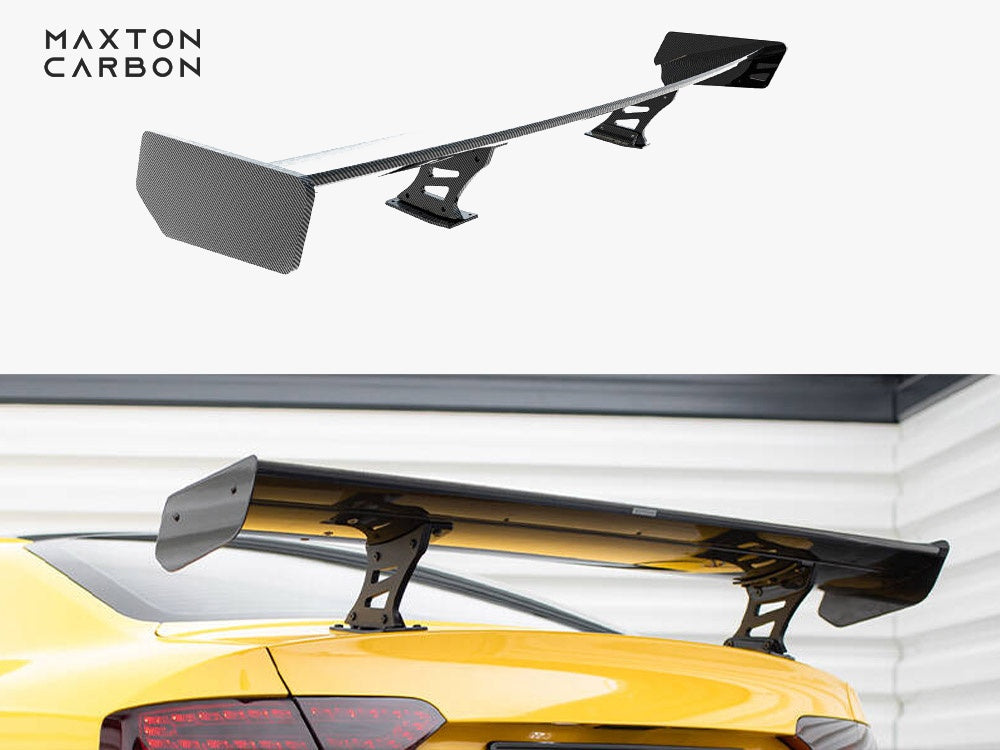 Carbon Spoiler With Internal Brackets Uprights compatible with Audi A5 Coupe 8T