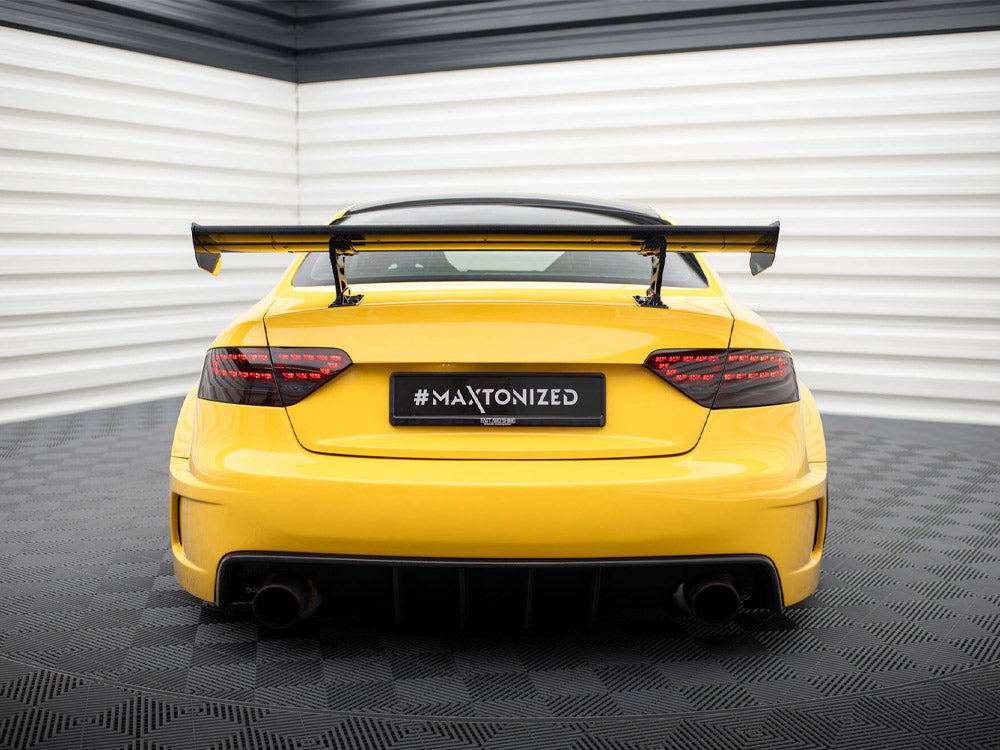 Carbon Spoiler With Internal Brackets Uprights compatible with Audi A5 Coupe 8T