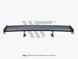 Carbon Spoiler With Internal Brackets Uprights compatible with Audi A5 Coupe 8T