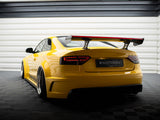 Carbon Spoiler With Internal Brackets Uprights + LED compatible with Audi A5 Coupe 8T