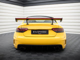 Carbon Spoiler With Internal Brackets Uprights + LED compatible with Audi A5 Coupe 8T
