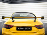 Carbon Spoiler With Internal Brackets Uprights + LED compatible with Audi A5 Coupe 8T