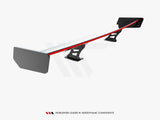 Carbon Spoiler With Internal Brackets Uprights + LED compatible with Audi A5 Coupe 8T
