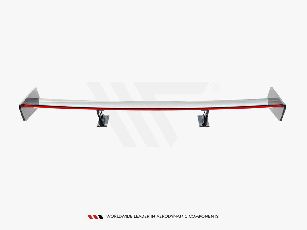 Carbon Spoiler With Internal Brackets Uprights + LED compatible with Audi A5 Coupe 8T