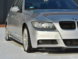 Front Splitter V.1 compatible with BMW 3 E90 M Sport (2004-2008) - Carbon Look
