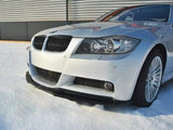 Front Splitter V.1 compatible with BMW 3 E90 M Sport (2004-2008) - Carbon Look