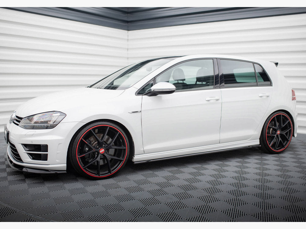 Side Skirts Diffusers V.4 compatible with Volkswagen Golf R / R-Line Mk7