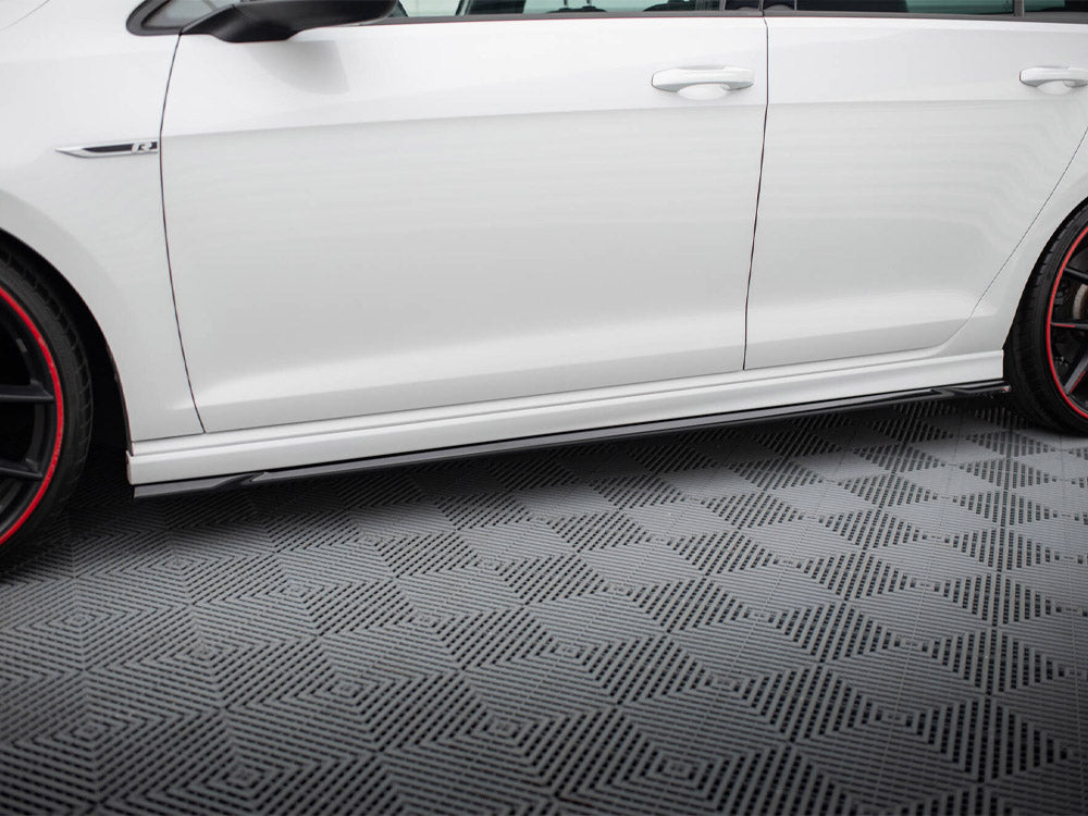 Side Skirts Diffusers V.4 compatible with Volkswagen Golf R / R-Line Mk7