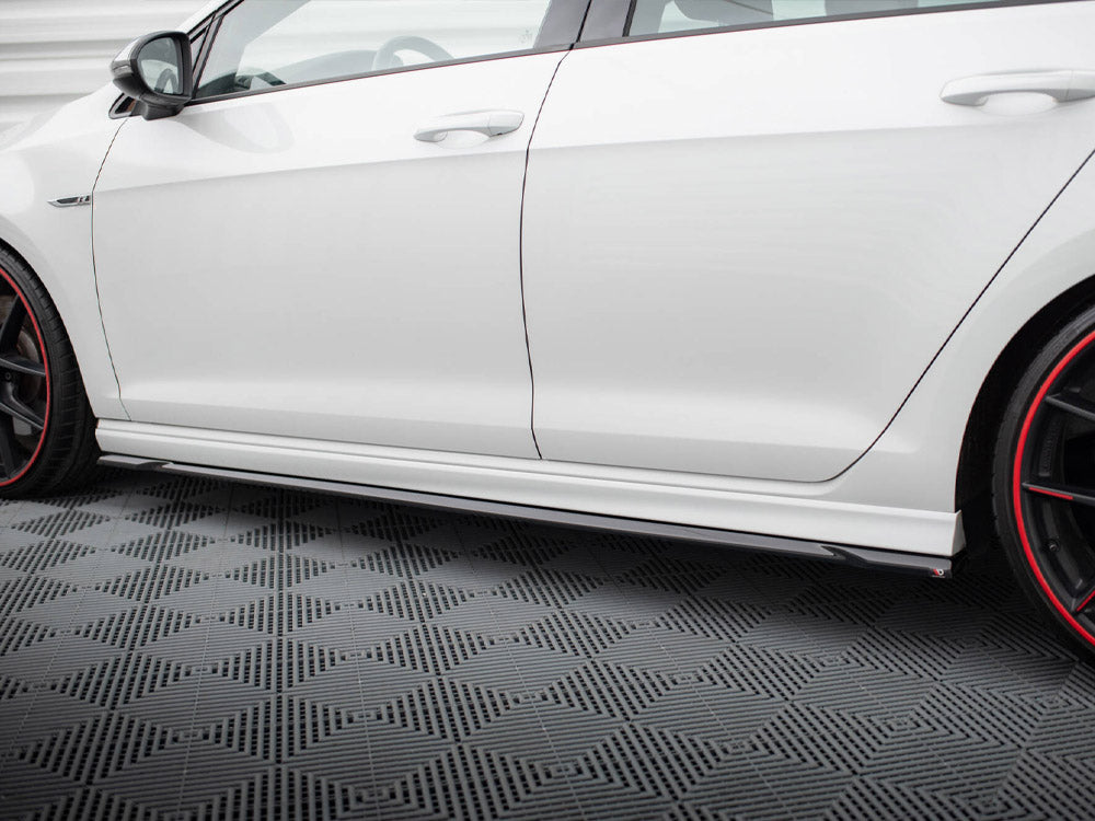 Side Skirts Diffusers V.4 compatible with Volkswagen Golf R / R-Line Mk7
