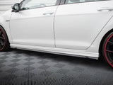Side Skirts Diffusers V.4 compatible with Volkswagen Golf R / R-Line Mk7