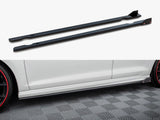 Side Skirts Diffusers V.3 + Flaps compatible with Volkswagen Golf R / R-Line Mk7