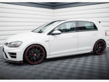 Side Skirts Diffusers V.3 + Flaps compatible with Volkswagen Golf R / R-Line Mk7