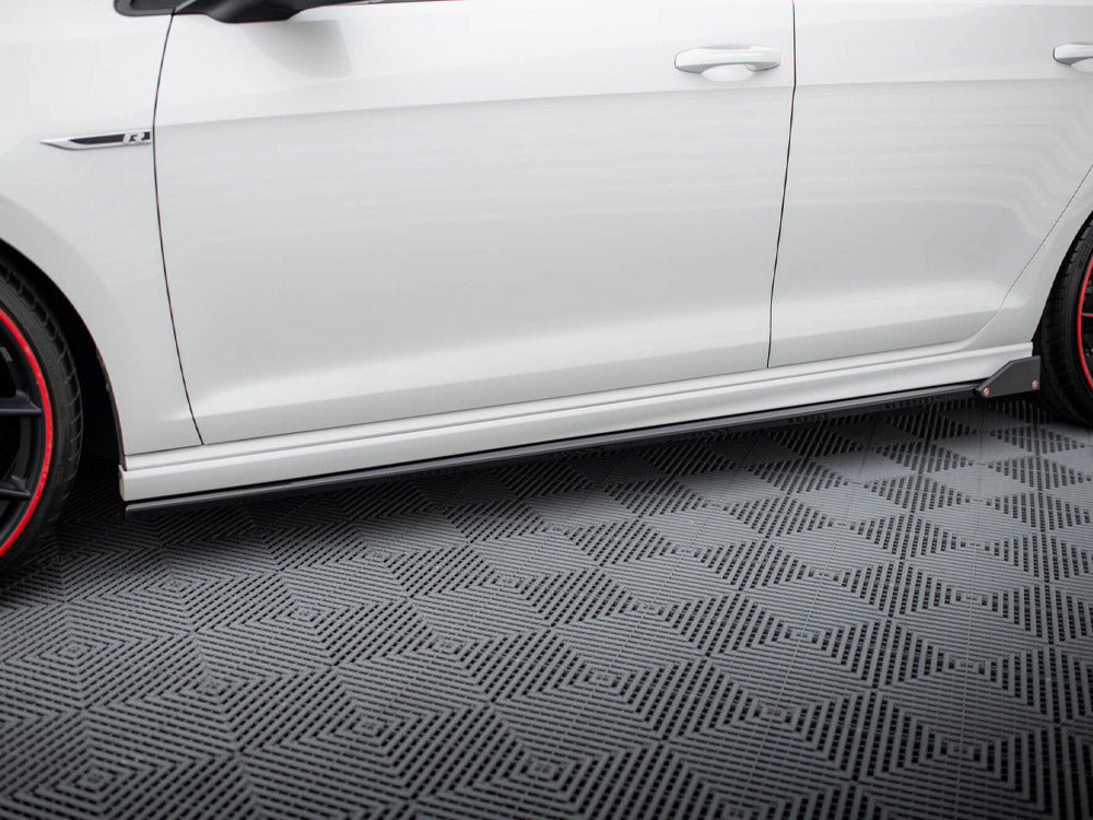Side Skirts Diffusers V.3 + Flaps compatible with Volkswagen Golf R / R-Line Mk7