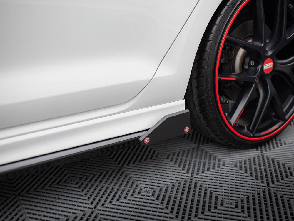 Side Skirts Diffusers V.3 + Flaps compatible with Volkswagen Golf R / R-Line Mk7