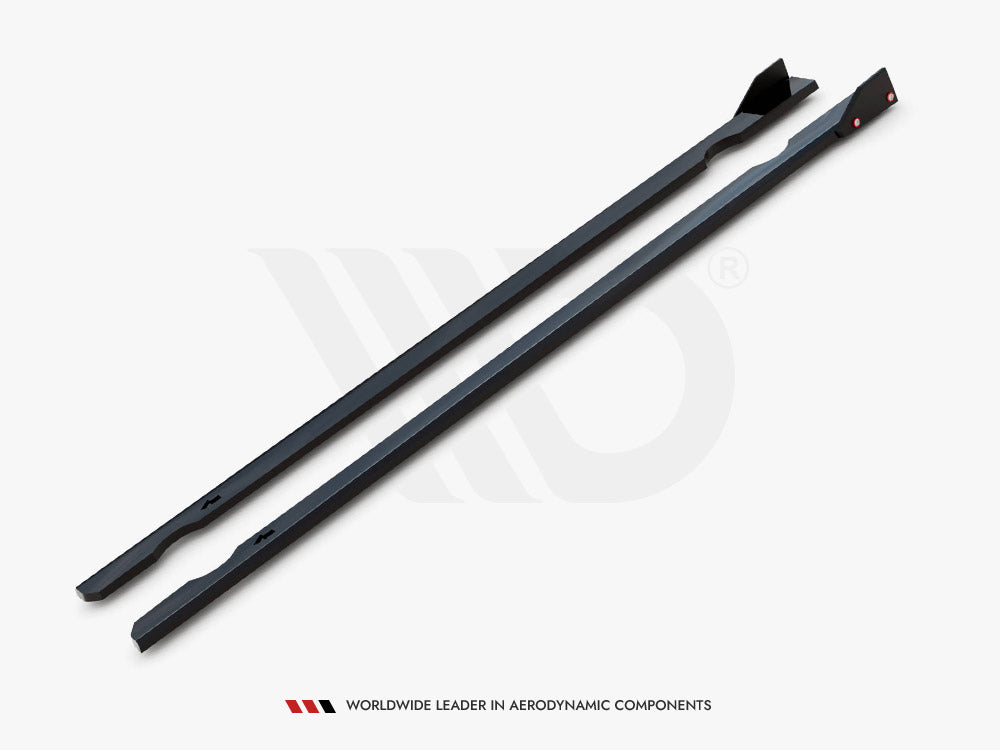 Side Skirts Diffusers V.3 + Flaps compatible with Volkswagen Golf R / R-Line Mk7