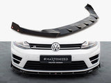 Front Splitter V.5 + Flaps compatible with Volkswagen Golf R / R-Line Mk7
