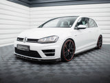 Front Splitter V.5 + Flaps compatible with Volkswagen Golf R / R-Line Mk7