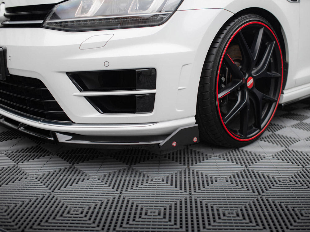 Front Splitter V.5 + Flaps compatible with Volkswagen Golf R / R-Line Mk7