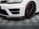 Front Splitter V.5 + Flaps compatible with Volkswagen Golf R / R-Line Mk7