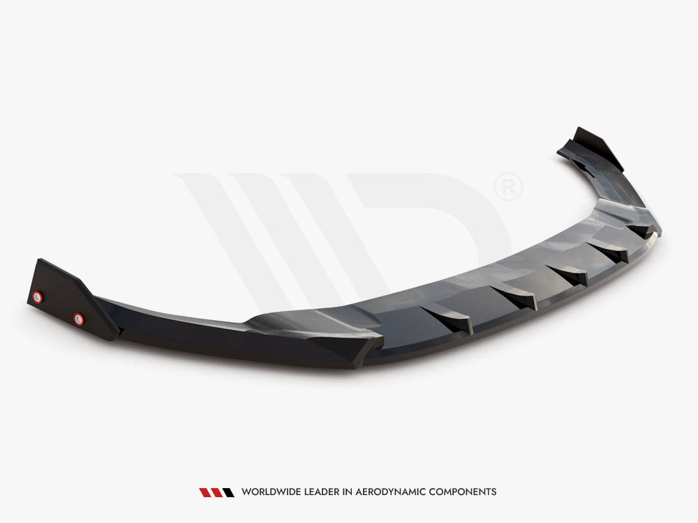 Front Splitter V.5 + Flaps compatible with Volkswagen Golf R / R-Line Mk7