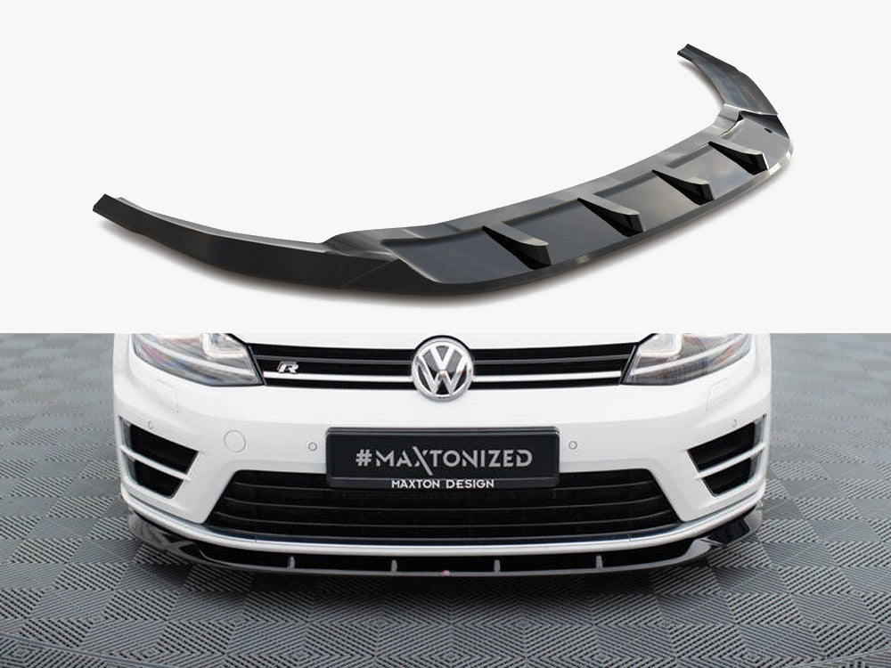 Front Splitter V.6 compatible with Volkswagen Golf R / R-Line Mk7