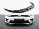 Front Splitter V.6 compatible with Volkswagen Golf R / R-Line Mk7