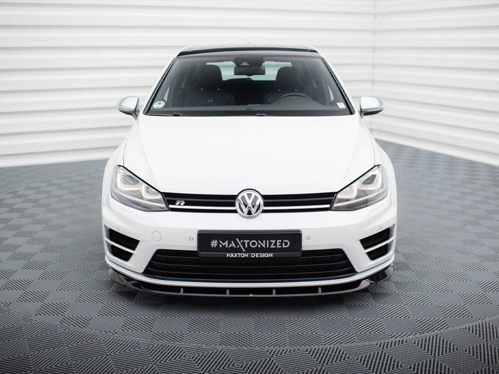 Front Splitter V.6 compatible with Volkswagen Golf R / R-Line Mk7
