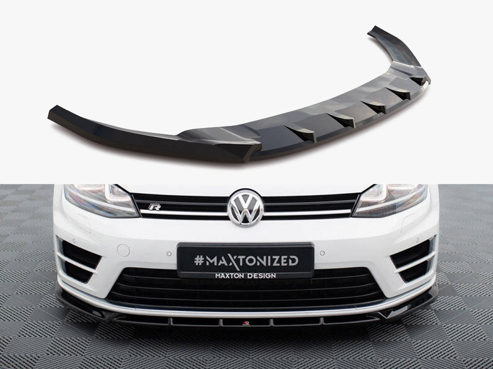 Front Splitter V.5 compatible with Volkswagen Golf R / R-Line Mk7