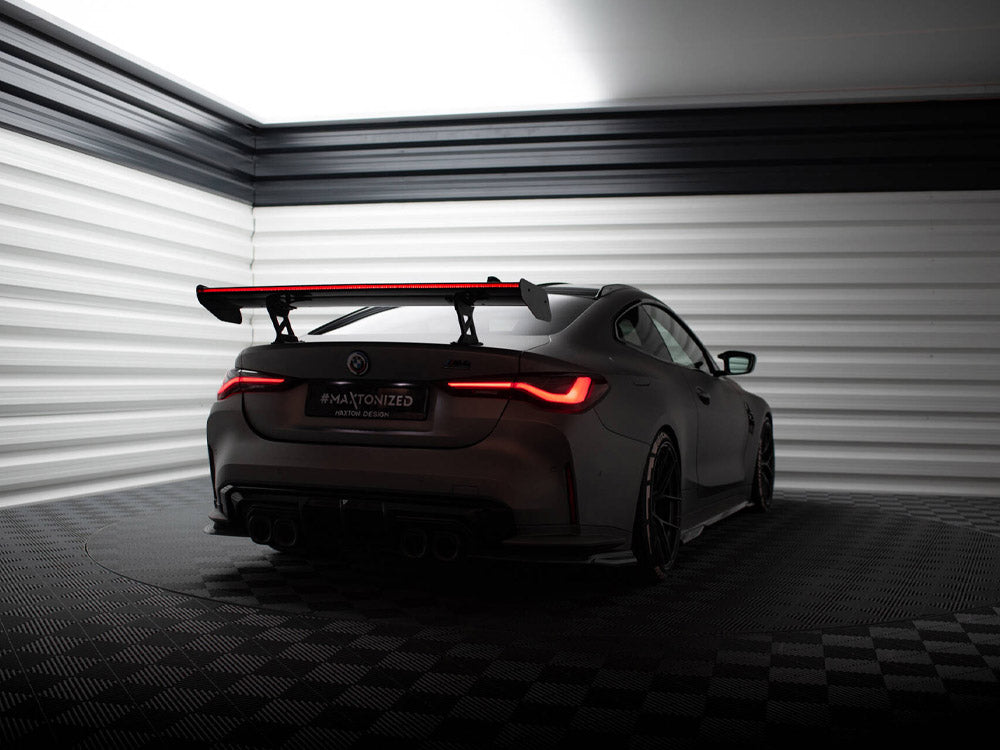 Carbon Spoiler With Internal Brackets Uprights + LED compatible with BMW M4 G82 / G82 Facelift / M440i / 4 M-Pack G22 / G22 Facelift