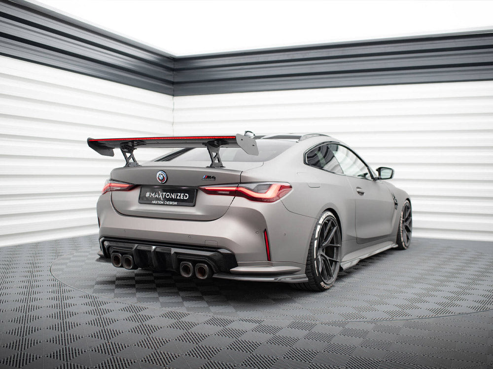 Carbon Spoiler With Internal Brackets Uprights + LED compatible with BMW M4 G82 / G82 Facelift / M440i / 4 M-Pack G22 / G22 Facelift