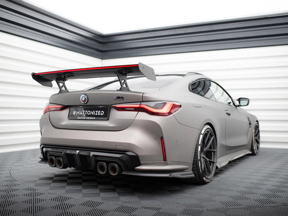 Carbon Spoiler With Internal Brackets Uprights + LED compatible with BMW M4 G82 / G82 Facelift / M440i / 4 M-Pack G22 / G22 Facelift