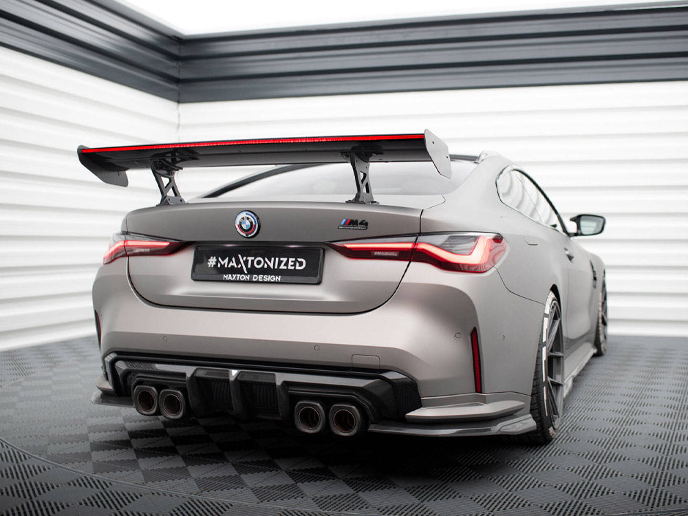 Carbon Spoiler With Internal Brackets Uprights + LED compatible with BMW M4 G82 / G82 Facelift / M440i / 4 M-Pack G22 / G22 Facelift