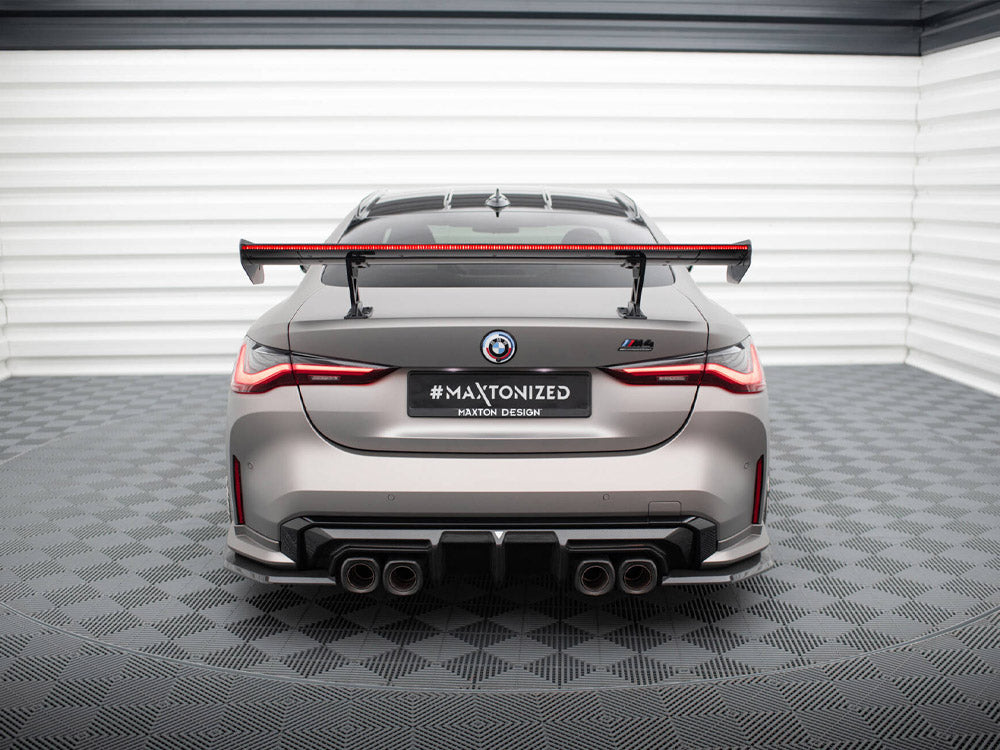 Carbon Spoiler With Internal Brackets Uprights + LED compatible with BMW M4 G82 / G82 Facelift / M440i / 4 M-Pack G22 / G22 Facelift